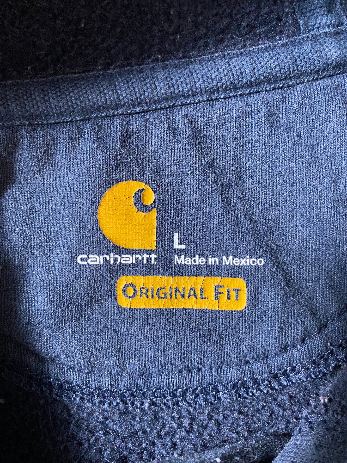 Vintage CARHARTT Size L Hoodie Sweat-Shirt / K9669