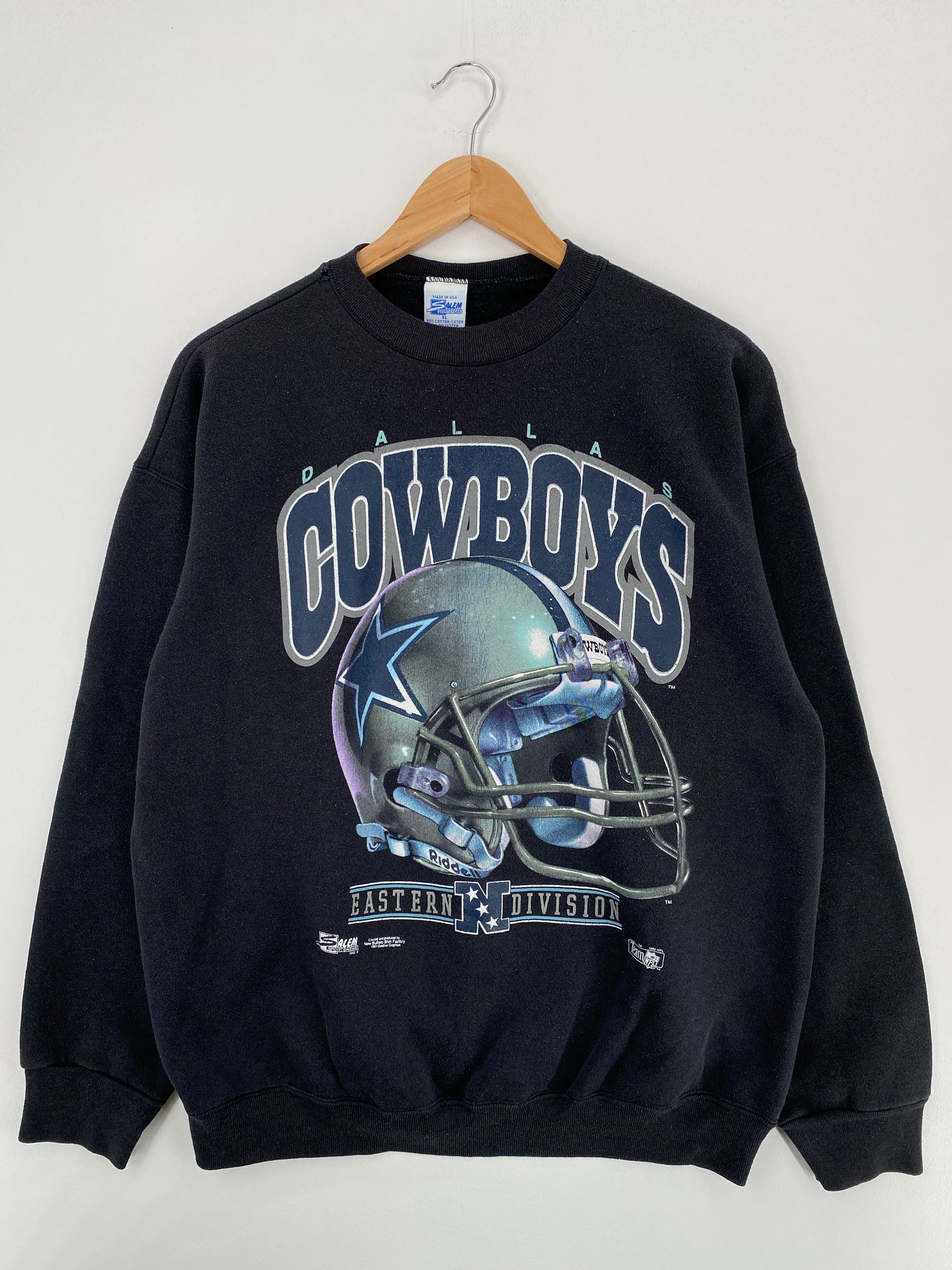 1992 SALEM DALLAS COWBOYS Made in USA Size XL Vintage NFL Sweat-shirt / A4844