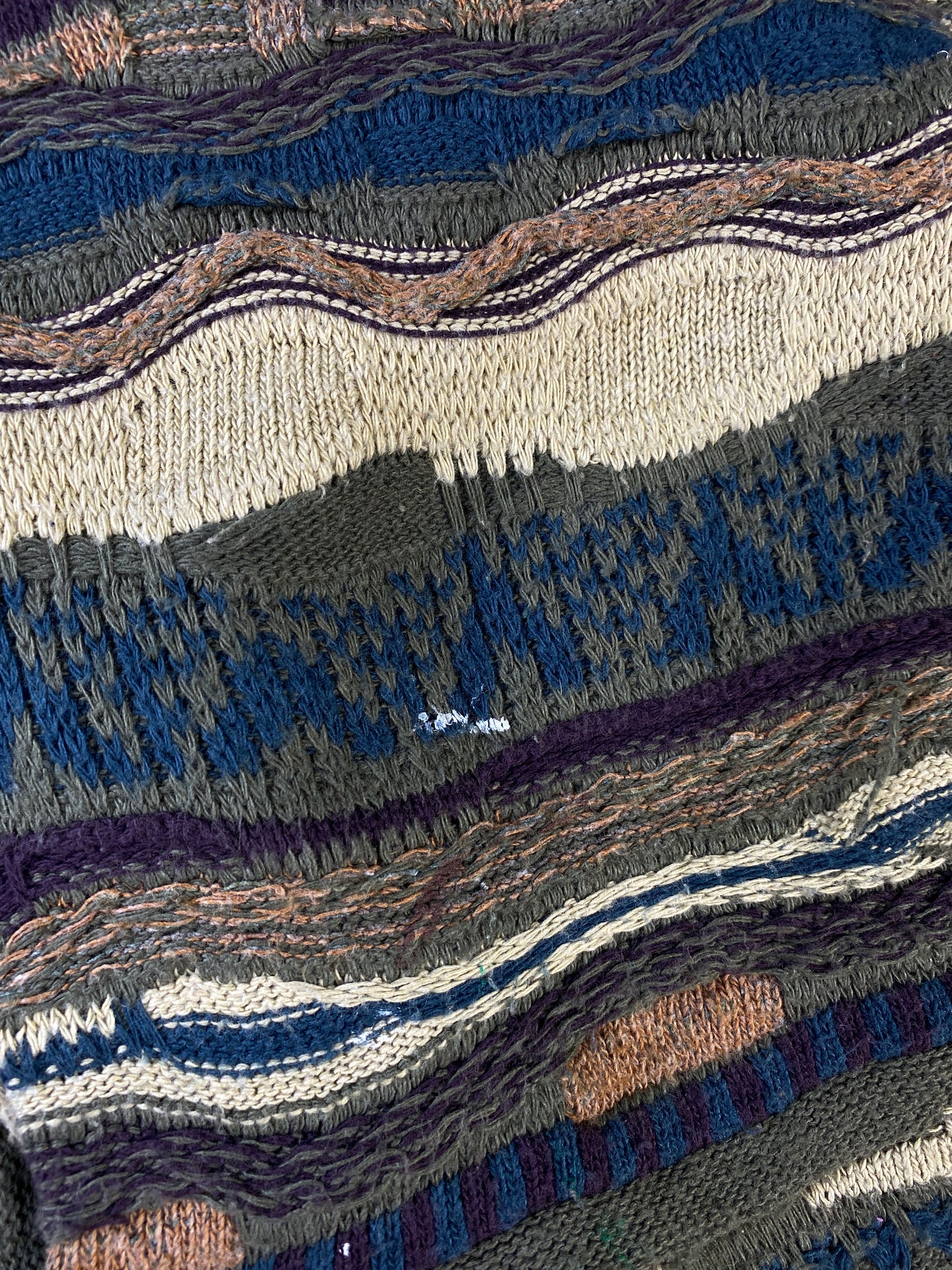 Vintage 3D COOGI-Style Size XL Knit Sweater / E246