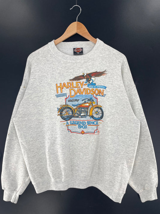 1988 HARLEY DAVIDSON Made in USA Size XL Vintage Sweat-Shirt / K6321