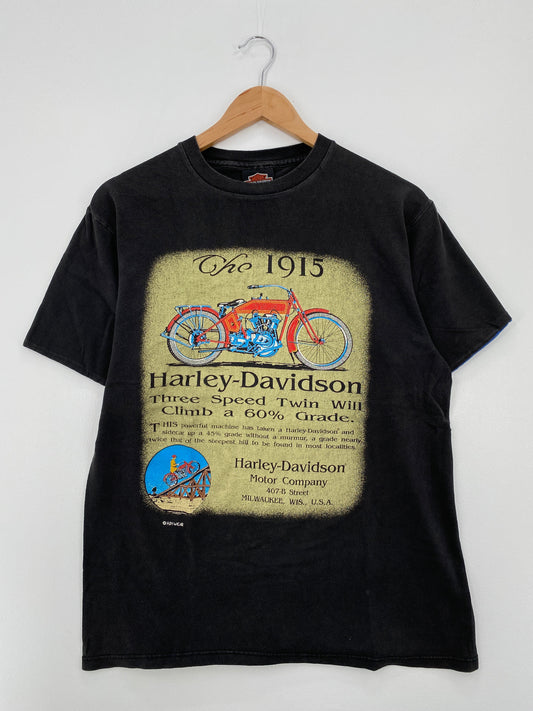 .90's HARLEY DAVIDSON Made in USA Size L Vintage T-Shirt / E4873T