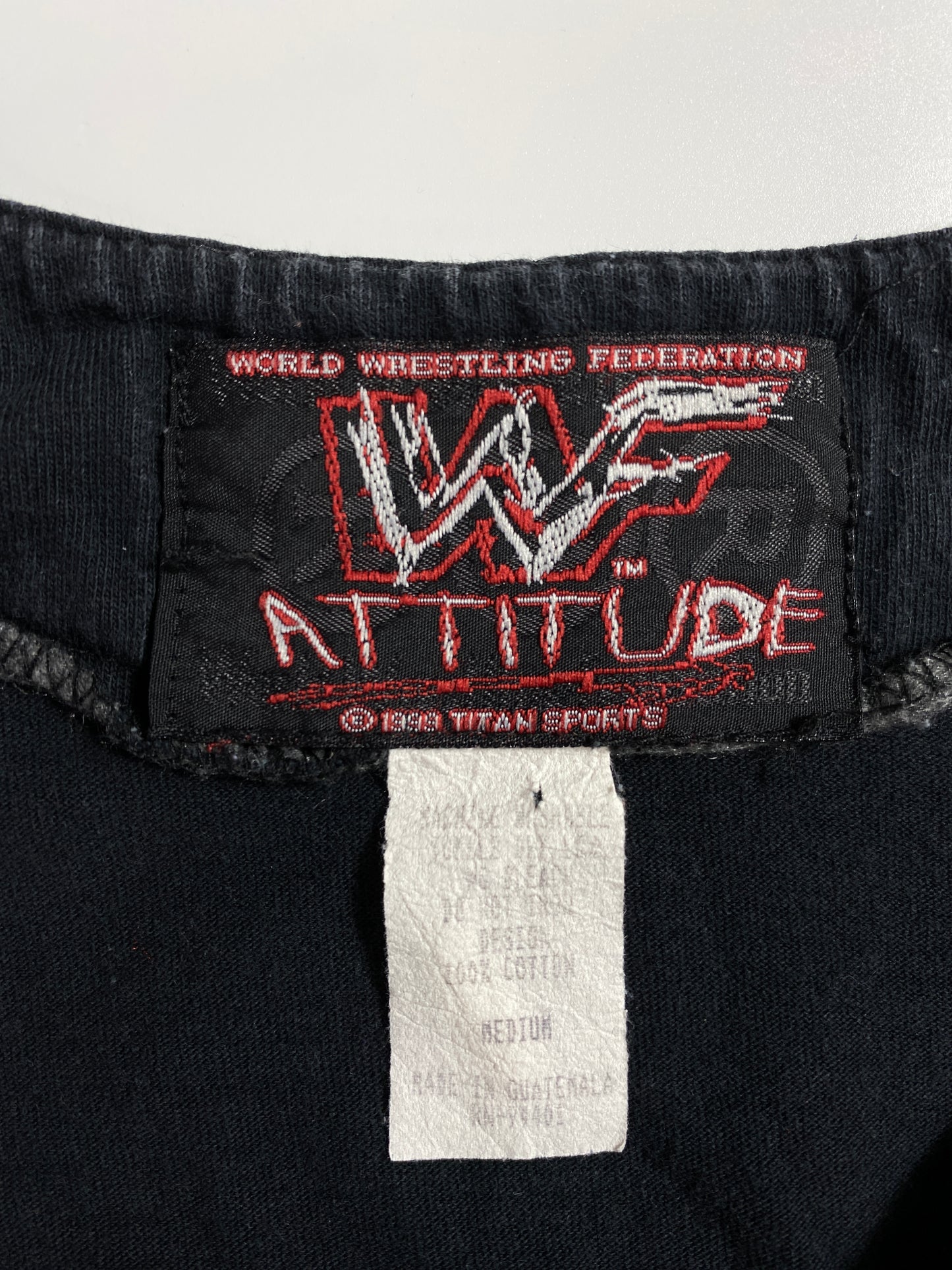 1999 Stone Cold WWF Size M Vintage Button Down T-Shirt / A5004