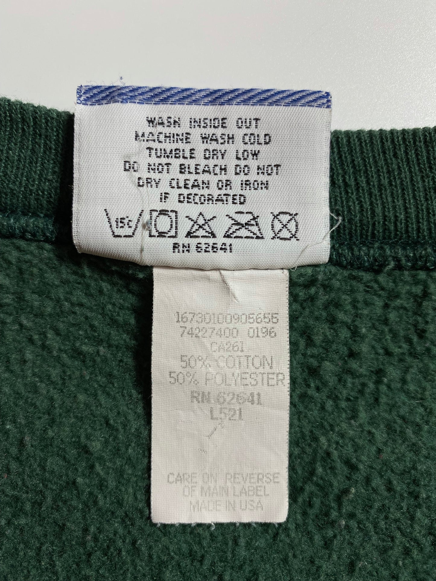 1996' WISCONSIN GREEN BAY PACKERS Made in USA Size L Vintage NFL Sweat-shirt / K5321