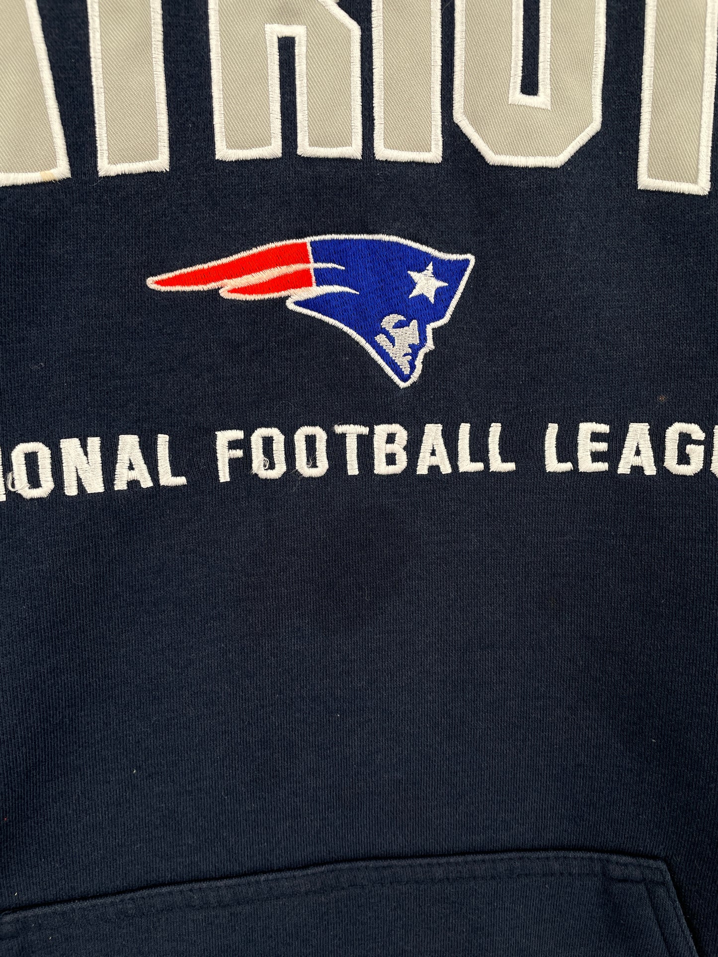 Vintage NEW ENGLAND PATRIOTS Size L NFL Hoodie Sweat-Shirts / A8026