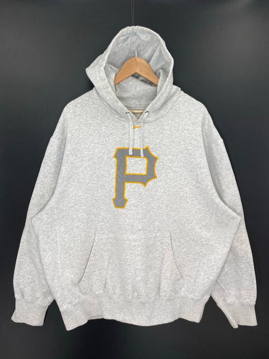 00' NIKE PITTSBURGH PIRATES Size XXL Vintage MLB Hoodie Sweat-shirt / K8619