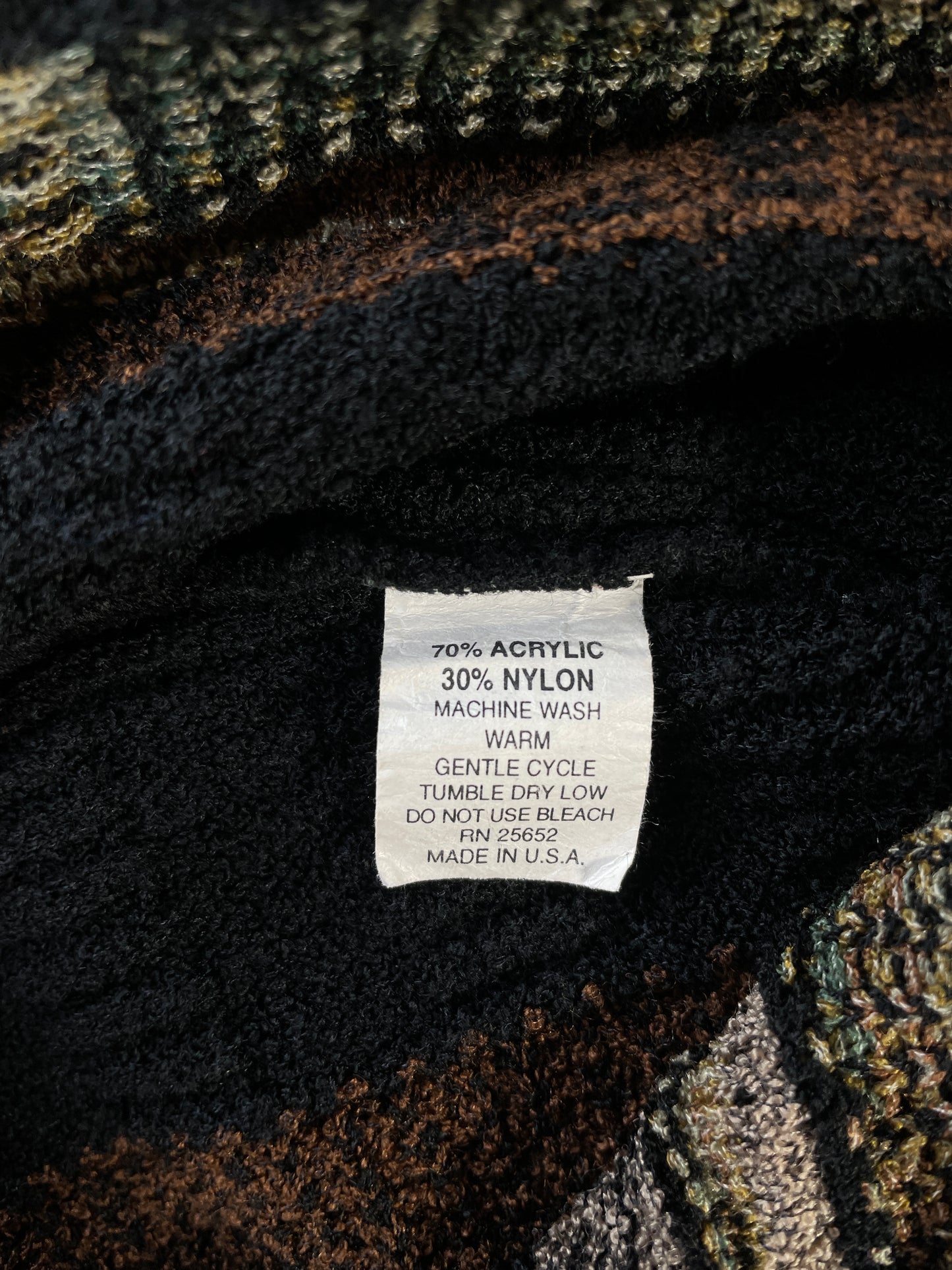 Vintage 3D COOGI- Style Made in USA Size XXL Knit Sweater / A9698