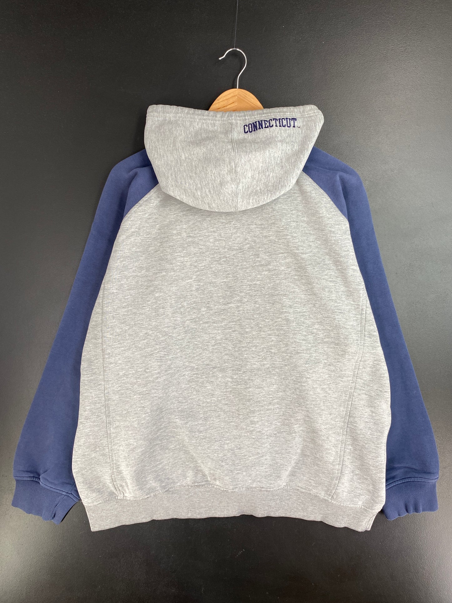 00' NIKE x UCONN Size L Vintage College Hoodie Sweat-Shirt / E271