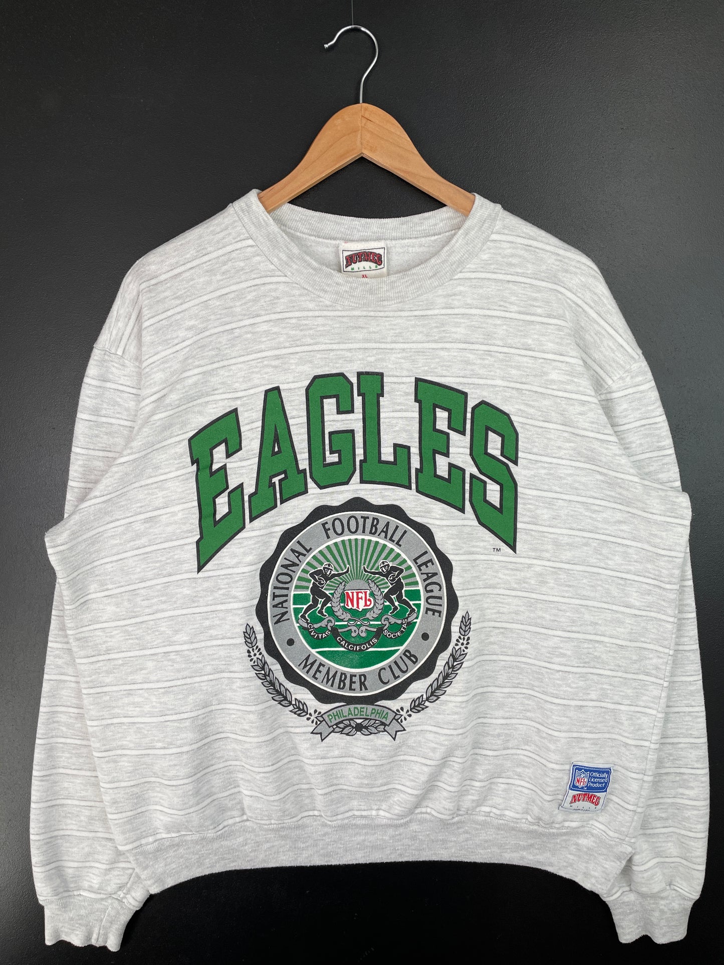 90’s PHILADELPHIA EAGLES Made in USA Size XL NFL Sweat-Shirt / A9009