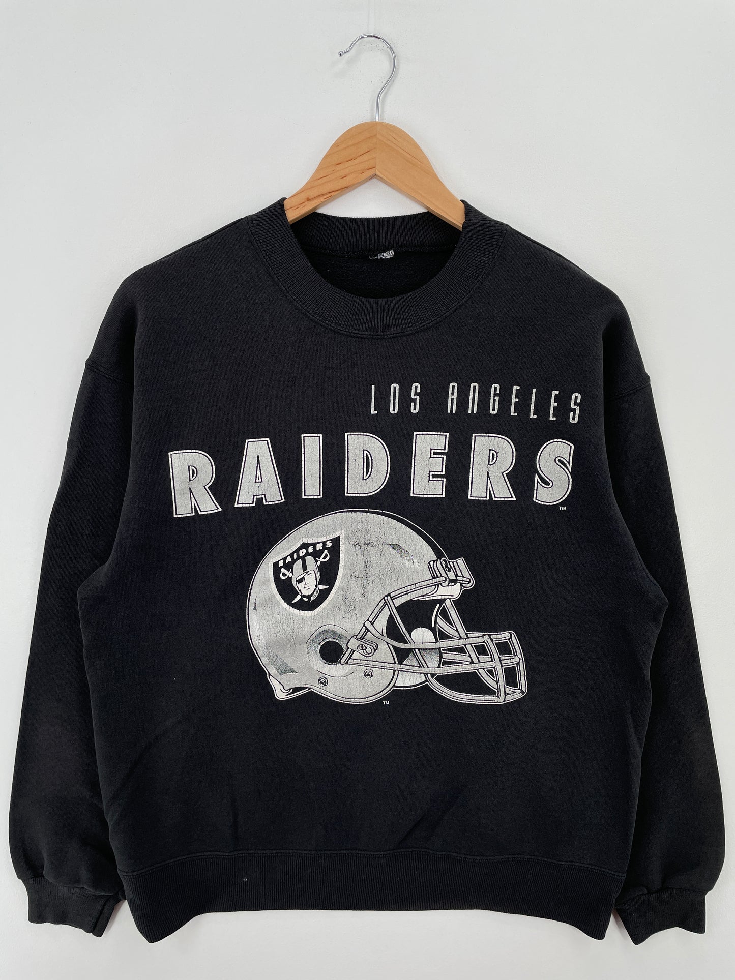 90’s LOS ANGELES RAIDERS Size Approx.L NFL Sweat-shirt / A6924