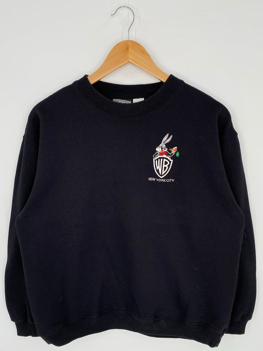 1994 WARNER BRO. NEW YORK Size S Vintage Sweat-shirt / K7506