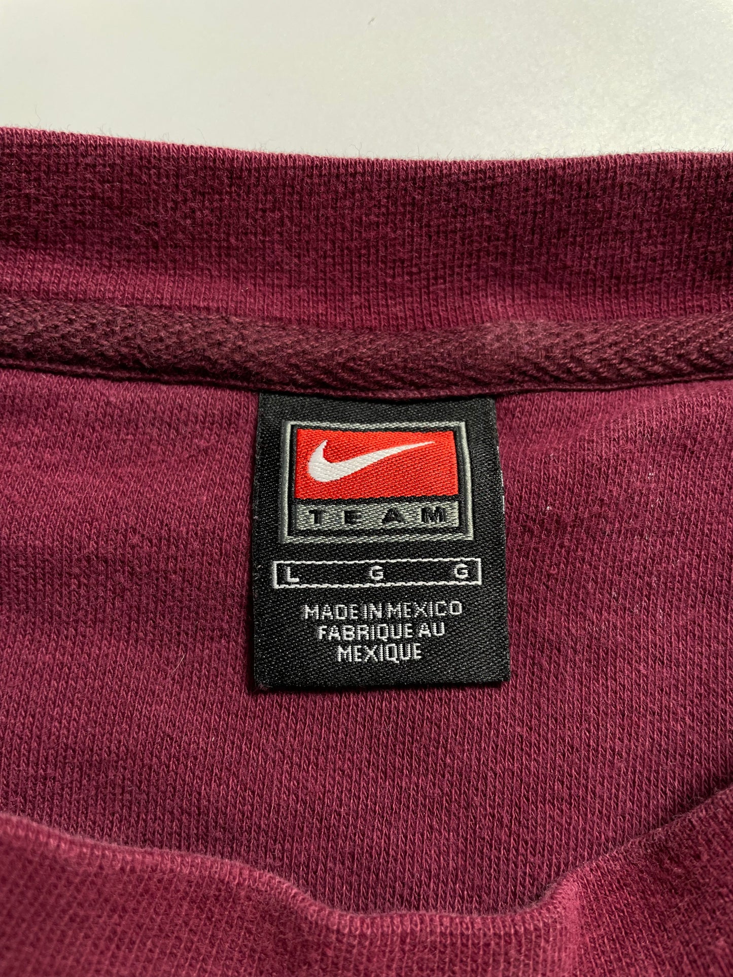 00' NIKE TEXAS A&M Size L Vintage College Sweat-shirt / K8865