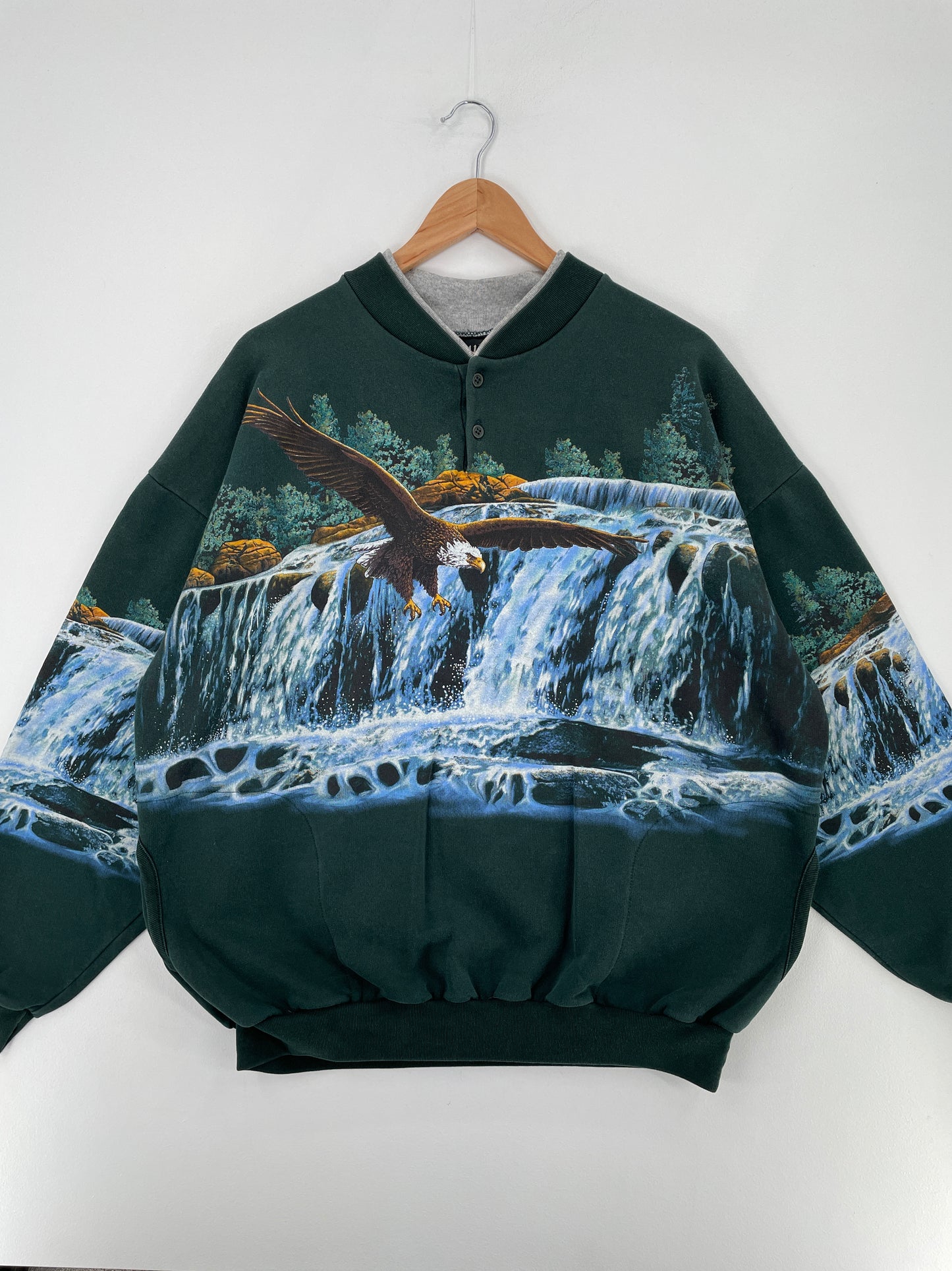 90's EAGLE Made in USA Size XXL Vintage Animal Sweat-Shirt / E1371S