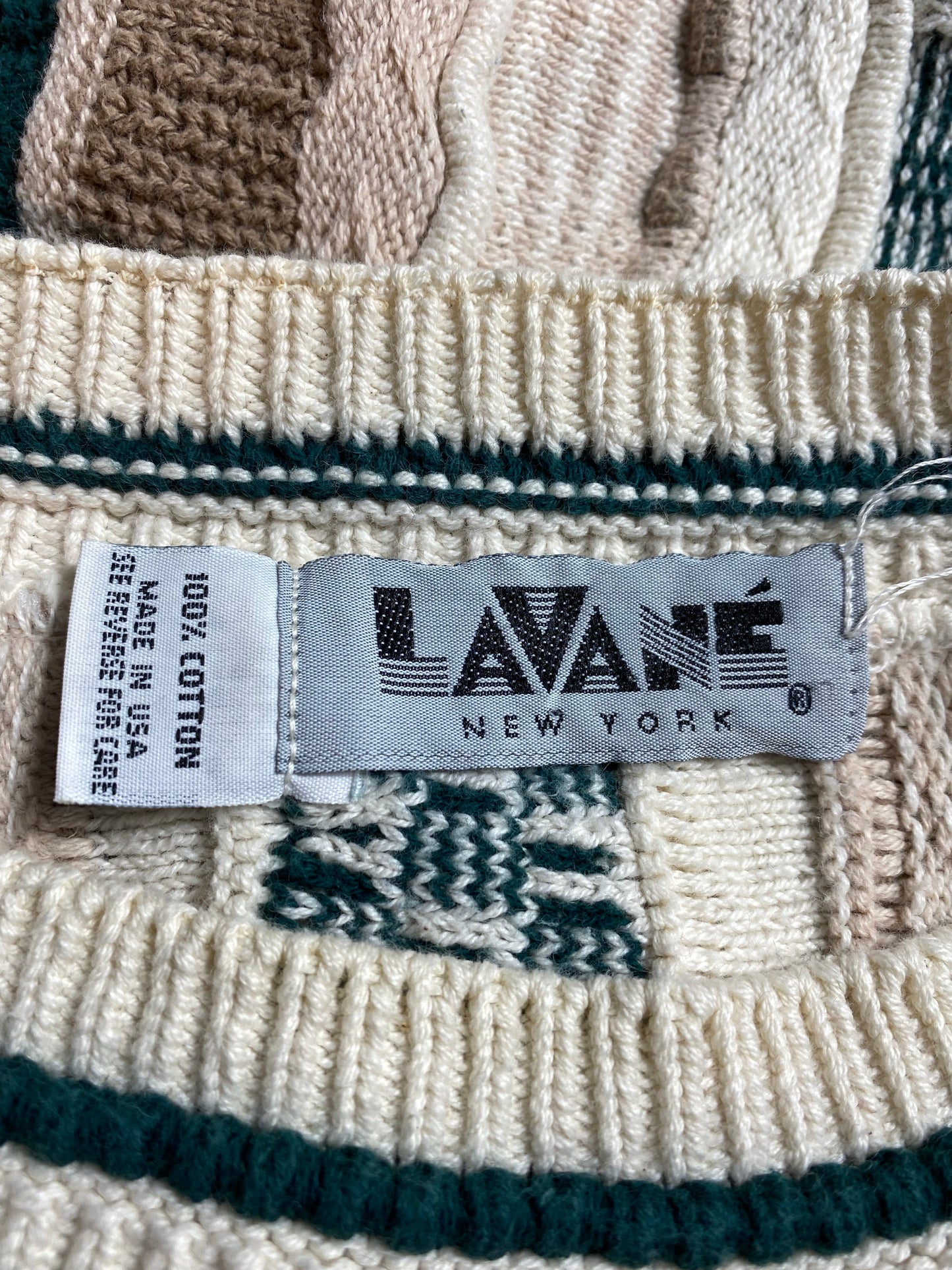 Vintage 3D COOGI- Style Made in USA Size No tag (Approx.M) Knit Sweater / A8947