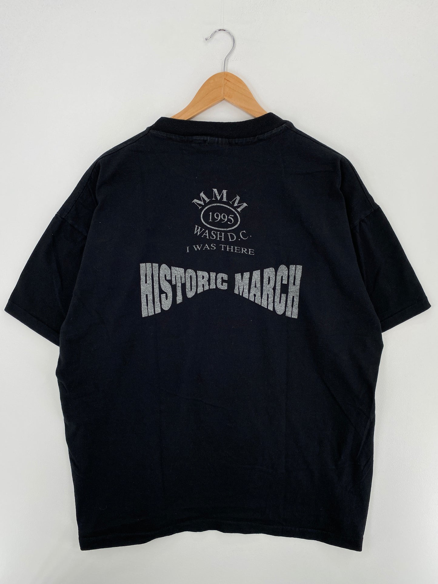 1995 MILLION MAN MARCH Made in USA Size XXL Vintage T-Shirts / A4861