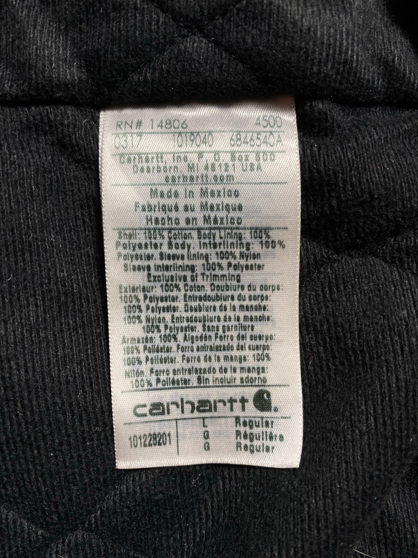 Vintage CARHARTT Size L Zip-up Sweat-shirt Jacket / K8111