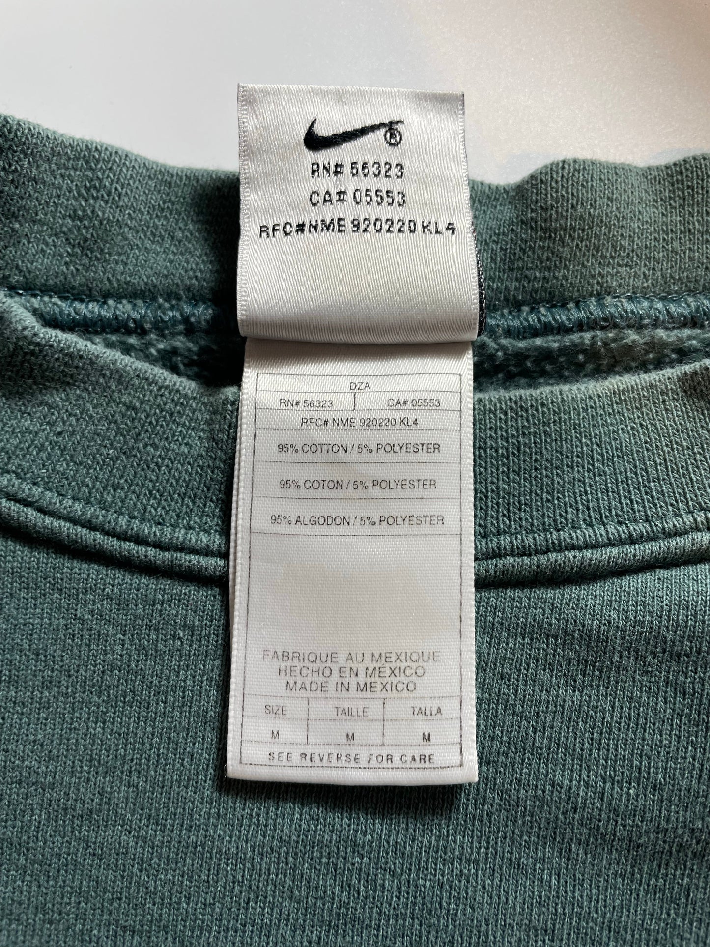 90’s NIKE MINI SWOOSH Size M Vintage Sweat-shirt / A8875