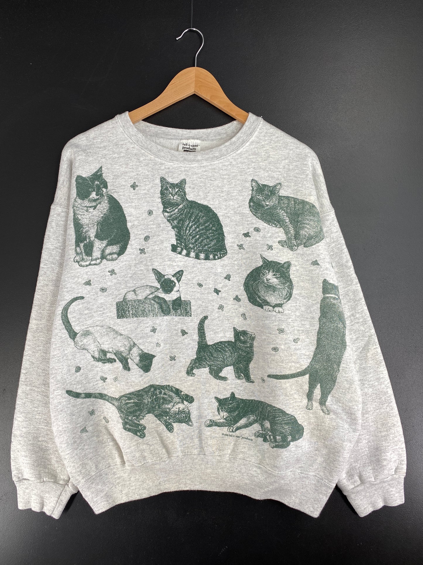 1995 CATS Made in USA Size XL Vintage Sweat-shirt / E2832S