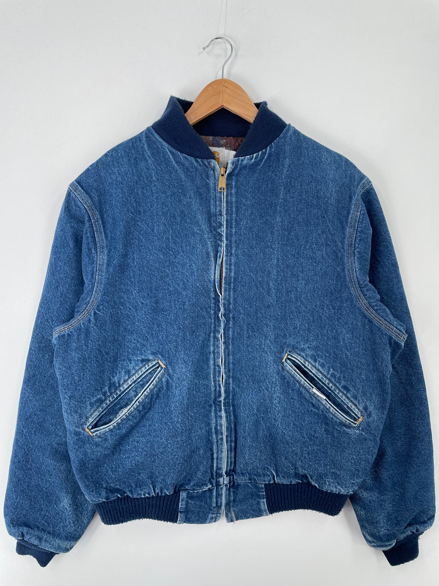 90’s CARHARTT Made in USA Size Approx.L Denim Jacket / A9492