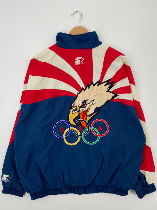 90’s STATER x TEAM USA Size L Vintage Nylon Jacket  / A346