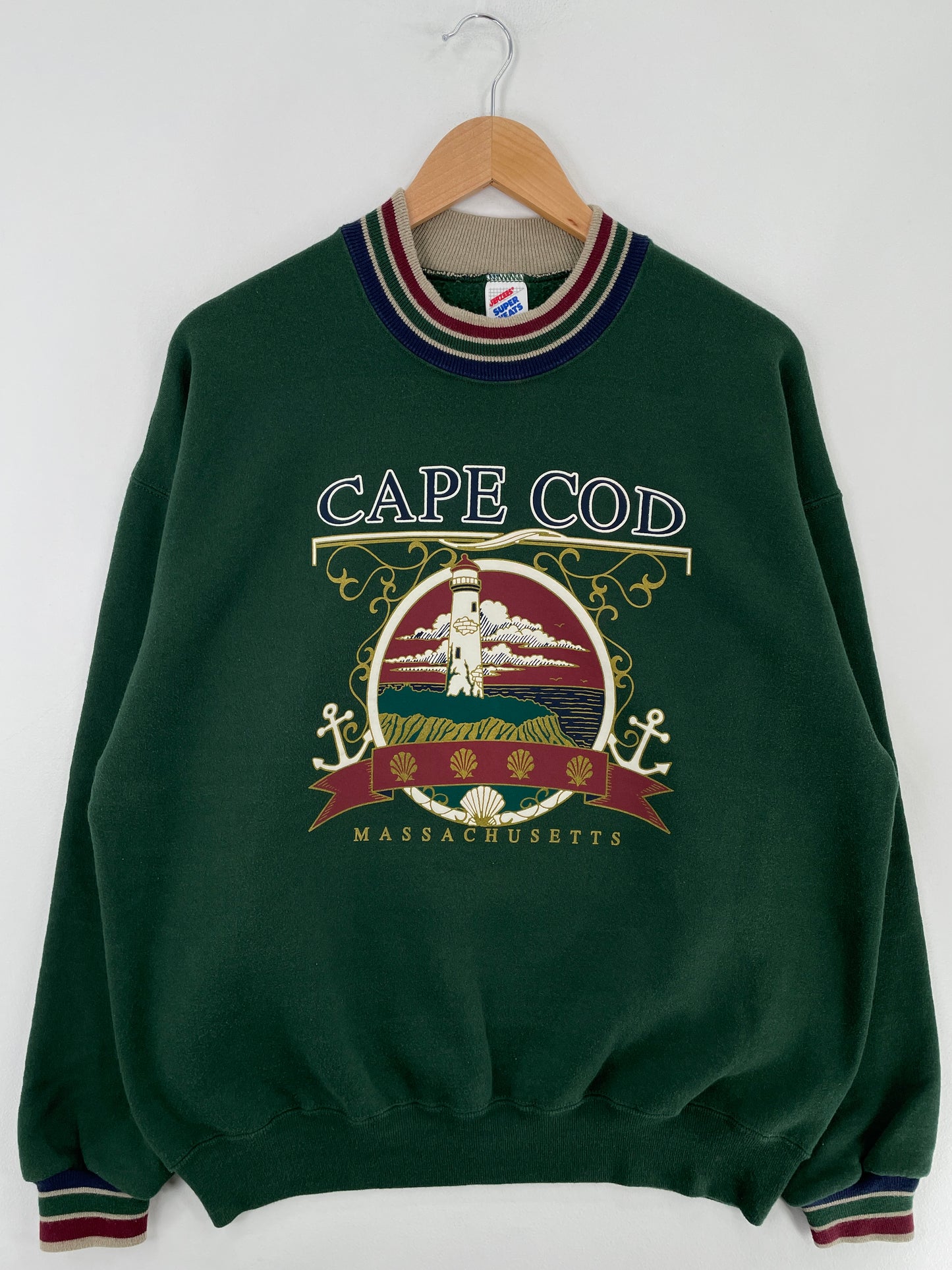 90's MASSACHUSETTS CAPE COD Made in USA Size XL Vintage Sweat Shirt / E4966S