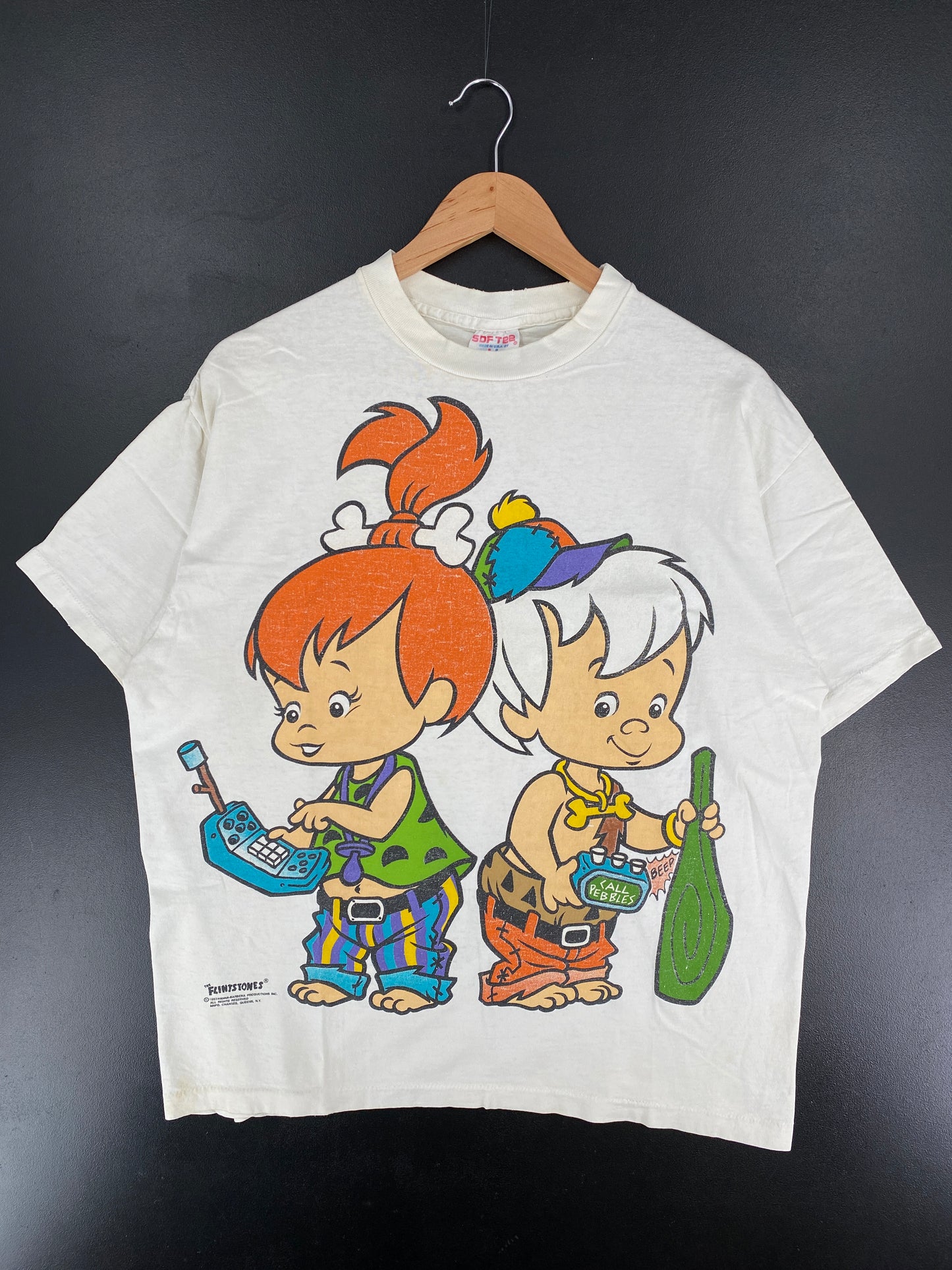1993 THE FLINTSTONES Made in USA Size XL Vintage T-shirt / E6239T