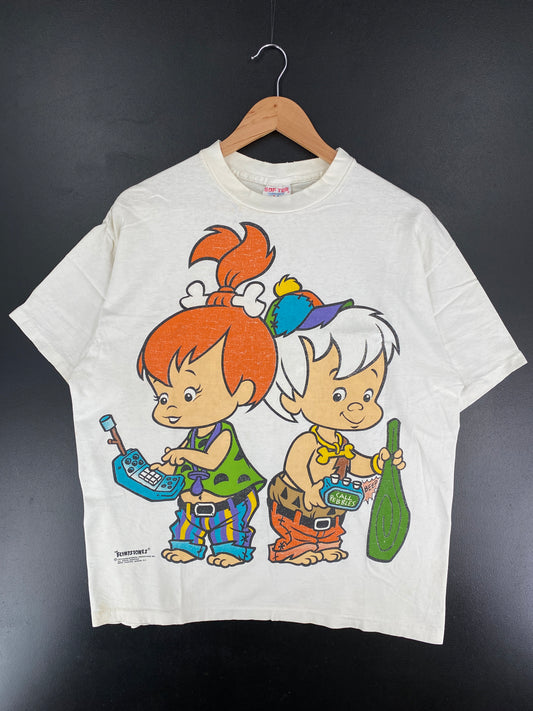 1993 THE FLINTSTONES Made in USA Size XL Vintage T-shirt / E6239T