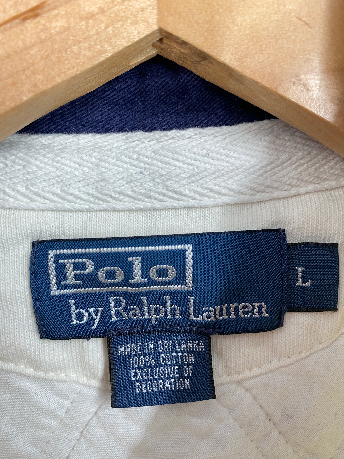90’s POLO RALPH LAUREN Size L Vintage Rugby-Shirt / A6489