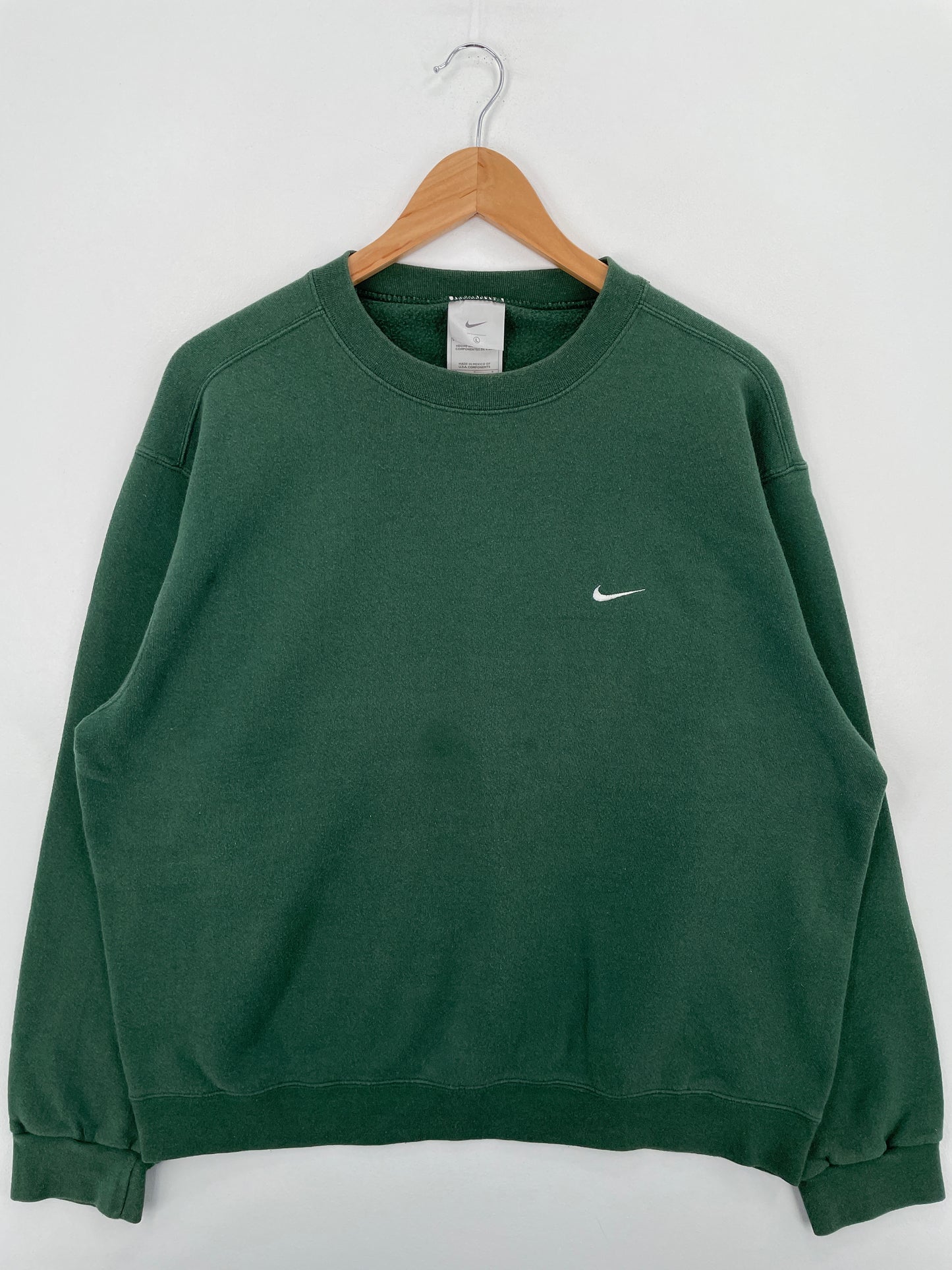 90’s NIKE MINI SWOOSH Size L Vintage Sweat-shirt / A6574