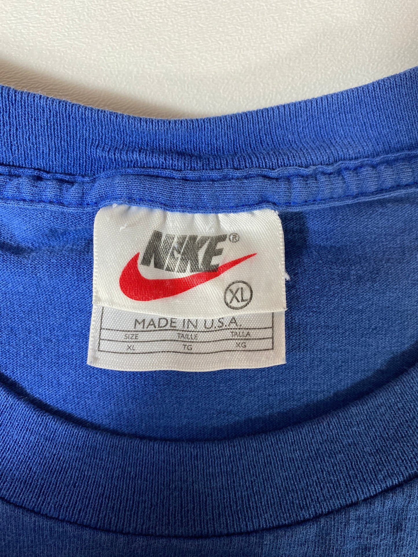 90’s NIKE Athletics Made in USA Size XL Vintage T- shirt / E857