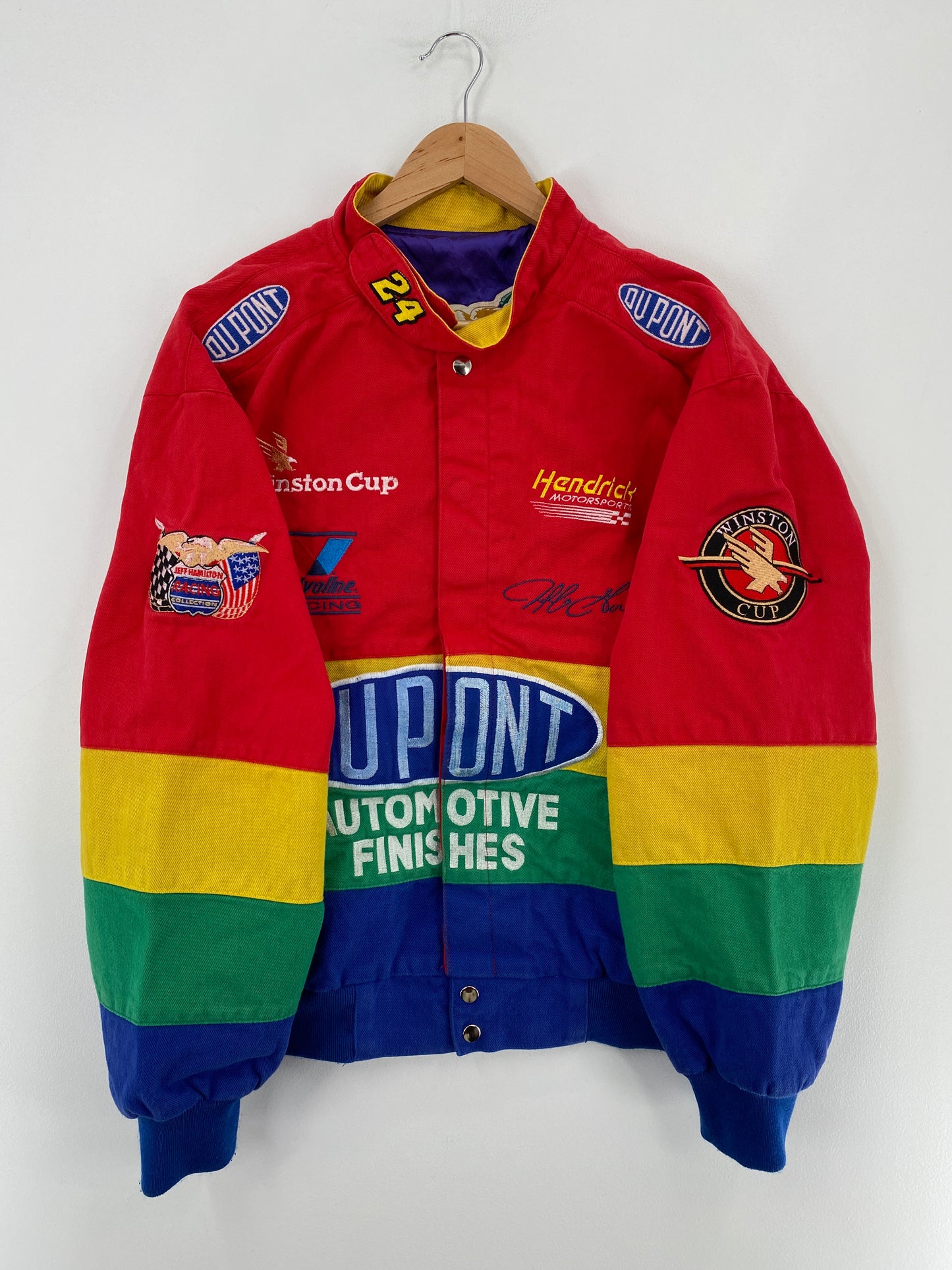 .Vintage DUPONT Size L Racing Jacket / E4918J