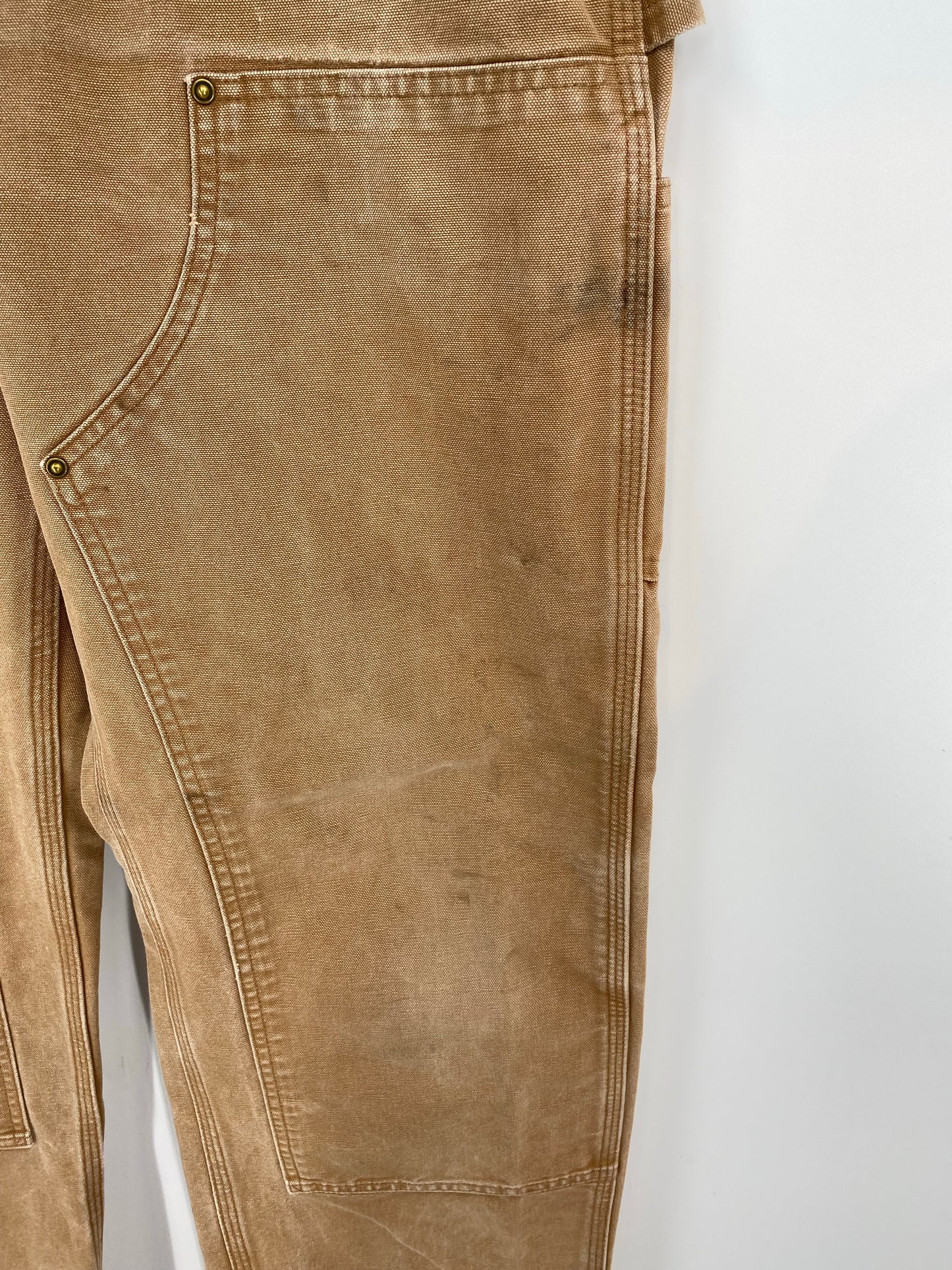 Vintage CARHARTT Size W34xL34 Double Knee Duck Pants / K9456