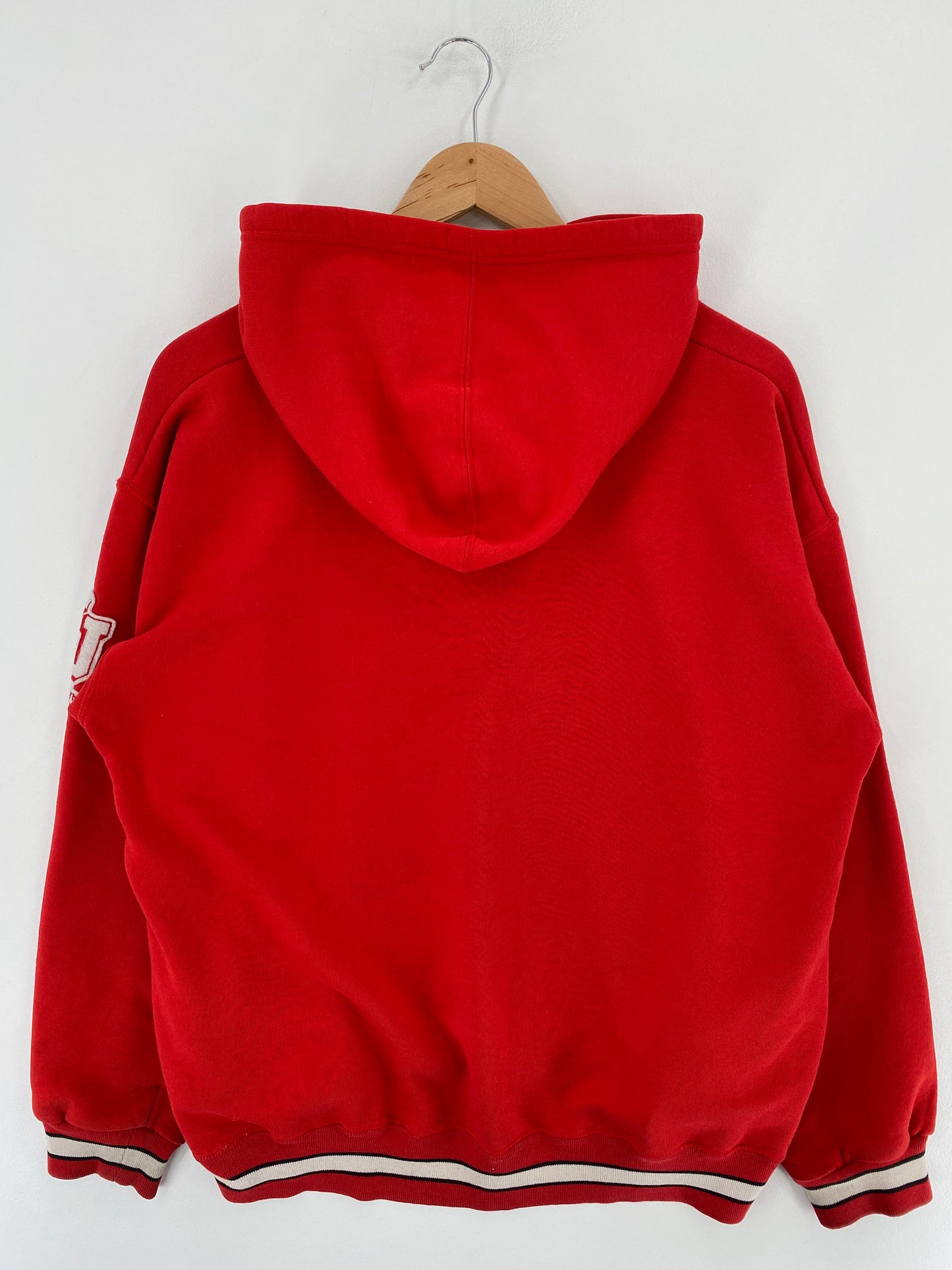 90’s STARTER x INDIANA HOOSIERS COLLEGE Size L Hoodie Sweat-Shirt / E5955S