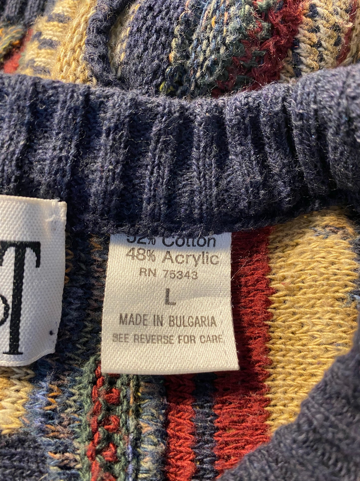 Vintage 3D COOGI- Style  Size L Knit Sweater / K7801