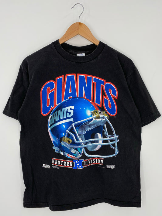 1992' NEW YORK GIANTS  Made in USA Size L Vintage NFL T-Shirt / K6038