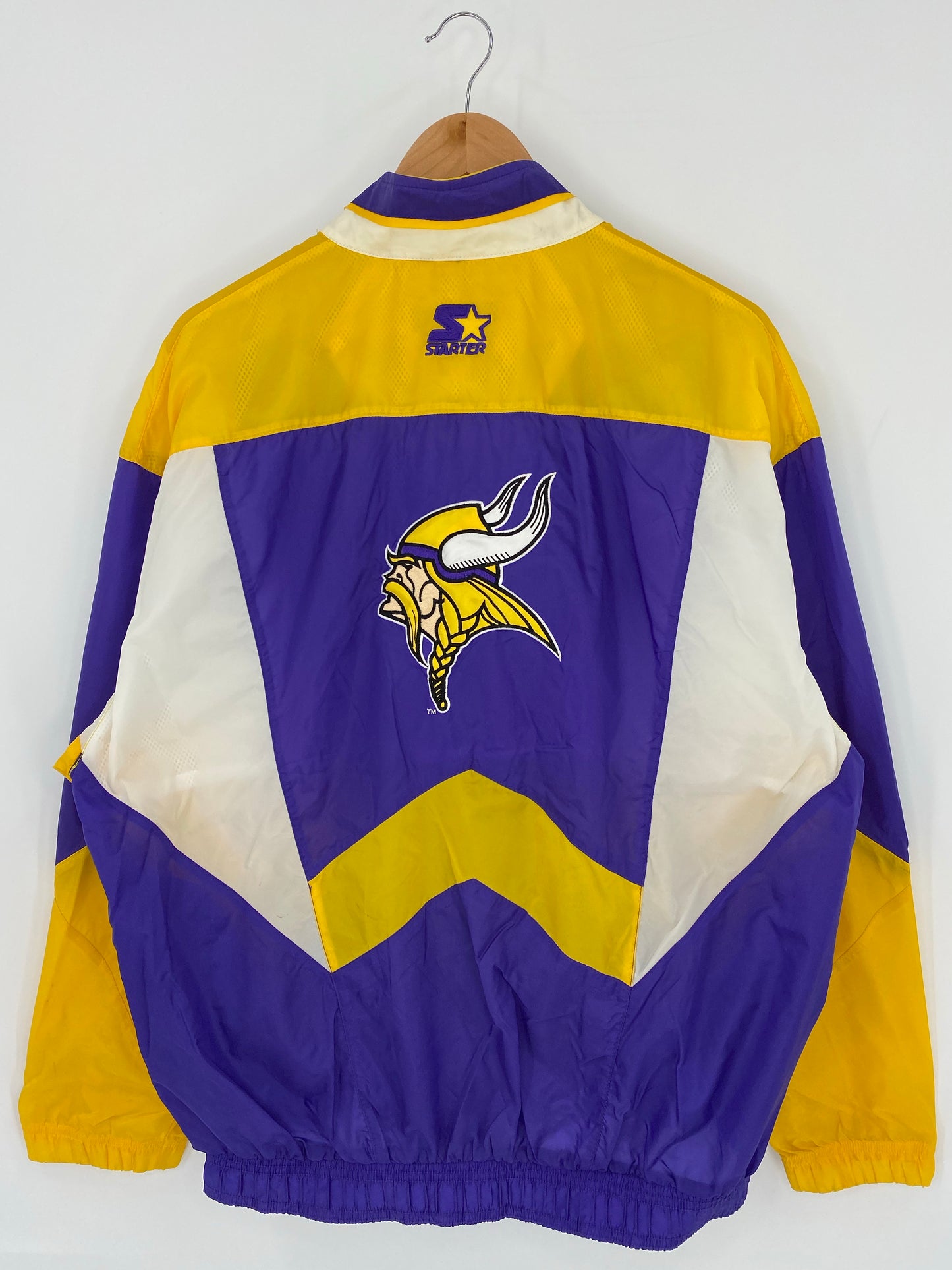 90’s STARTER x VIKINGS Size L NFL Nylon Jacket  / K5934