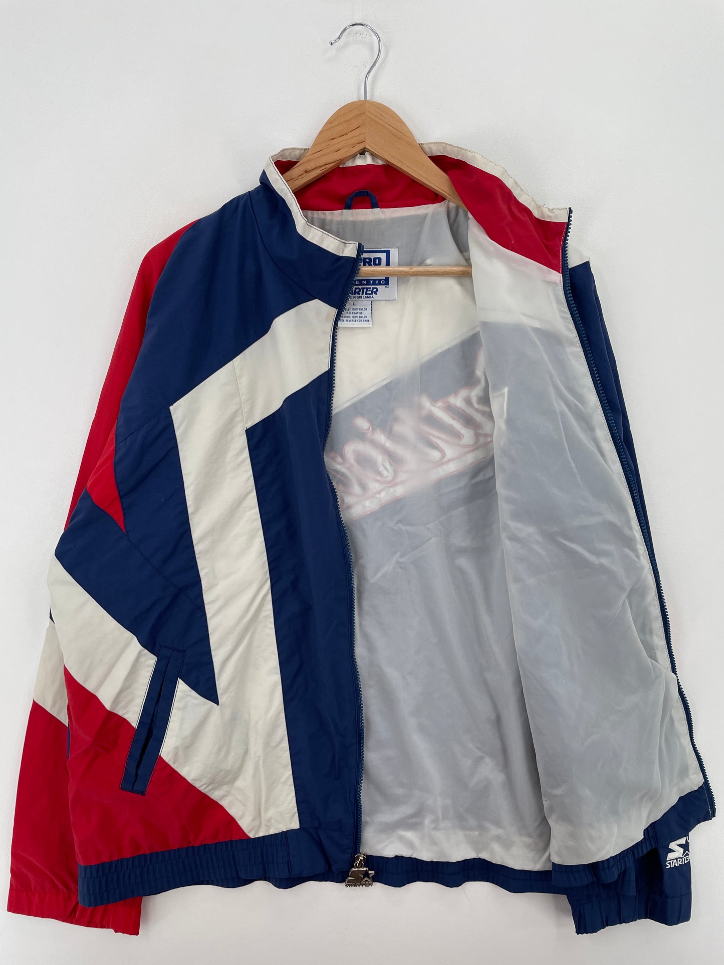 90's STARTER x NEW ENGLAND PATRIOTS Size L Vintage NFL Nylon Jacket / A6835