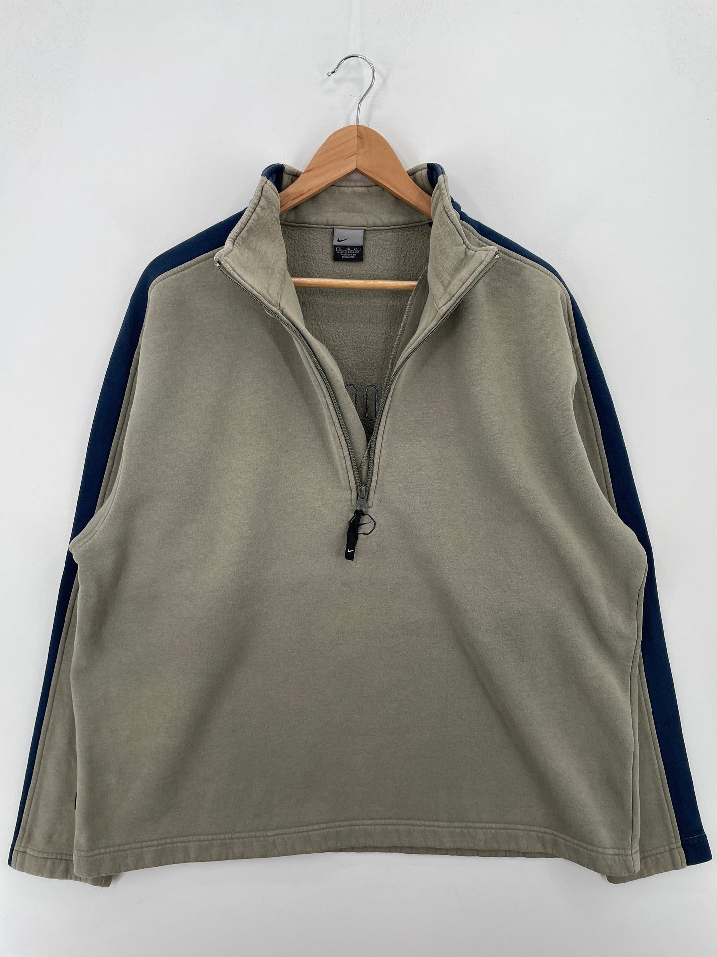 00' NIKE Size XL Vintage Half Zip-up Sweat-Shirt / A7881