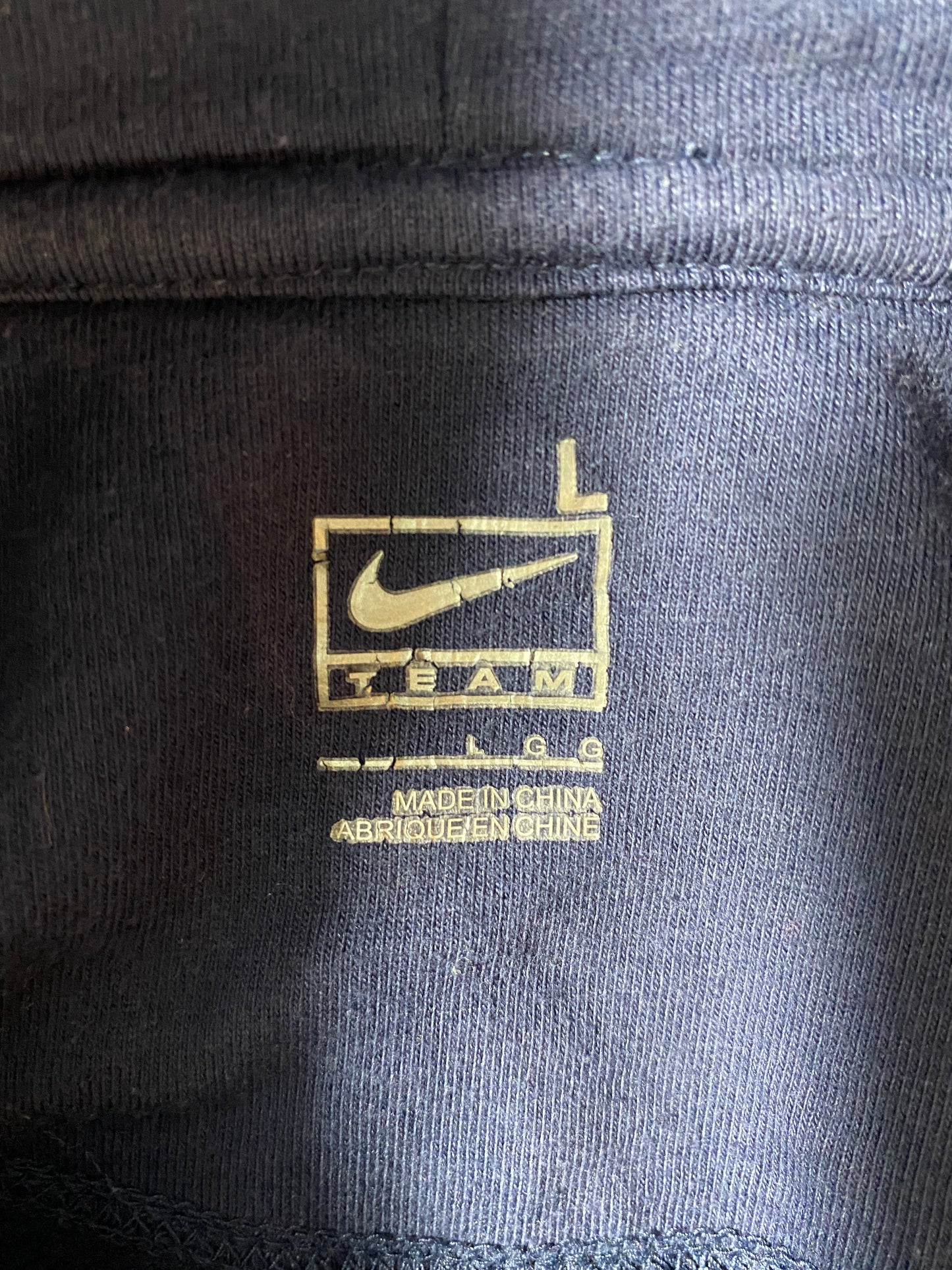 00' NIKE ILLINOIS Size L Vintage College Hoodie Sweat-Shirts/ K9945