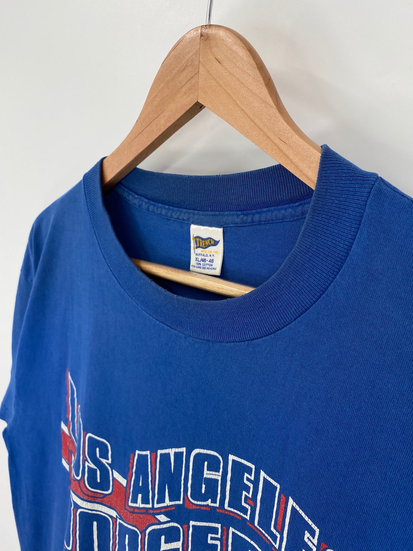 1990 LOS ANGELES DODGERS Made in USA Size XL Vintage MLB T-shirt / K9760