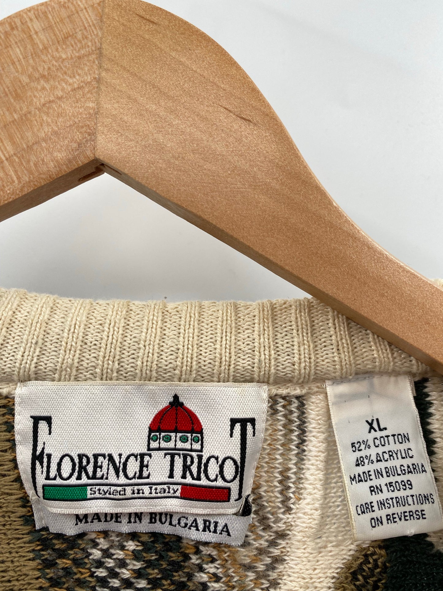 Vintage 3D COOGI- Style Size XL Knit Sweater / A7911