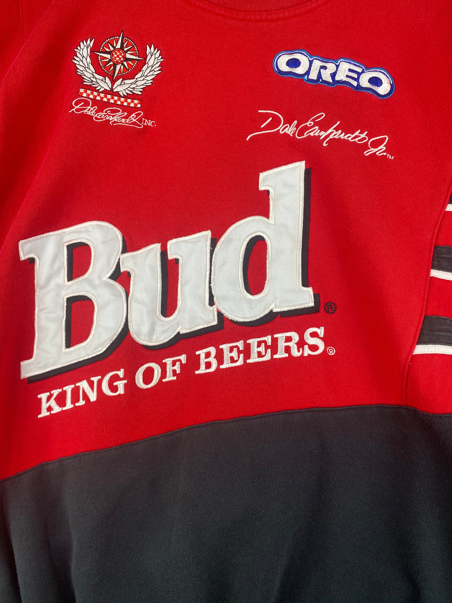00’ NASCAR DALE EARNHARDT JR x BUDWEISER Size L Vintage Sweat-Shirt / A1613