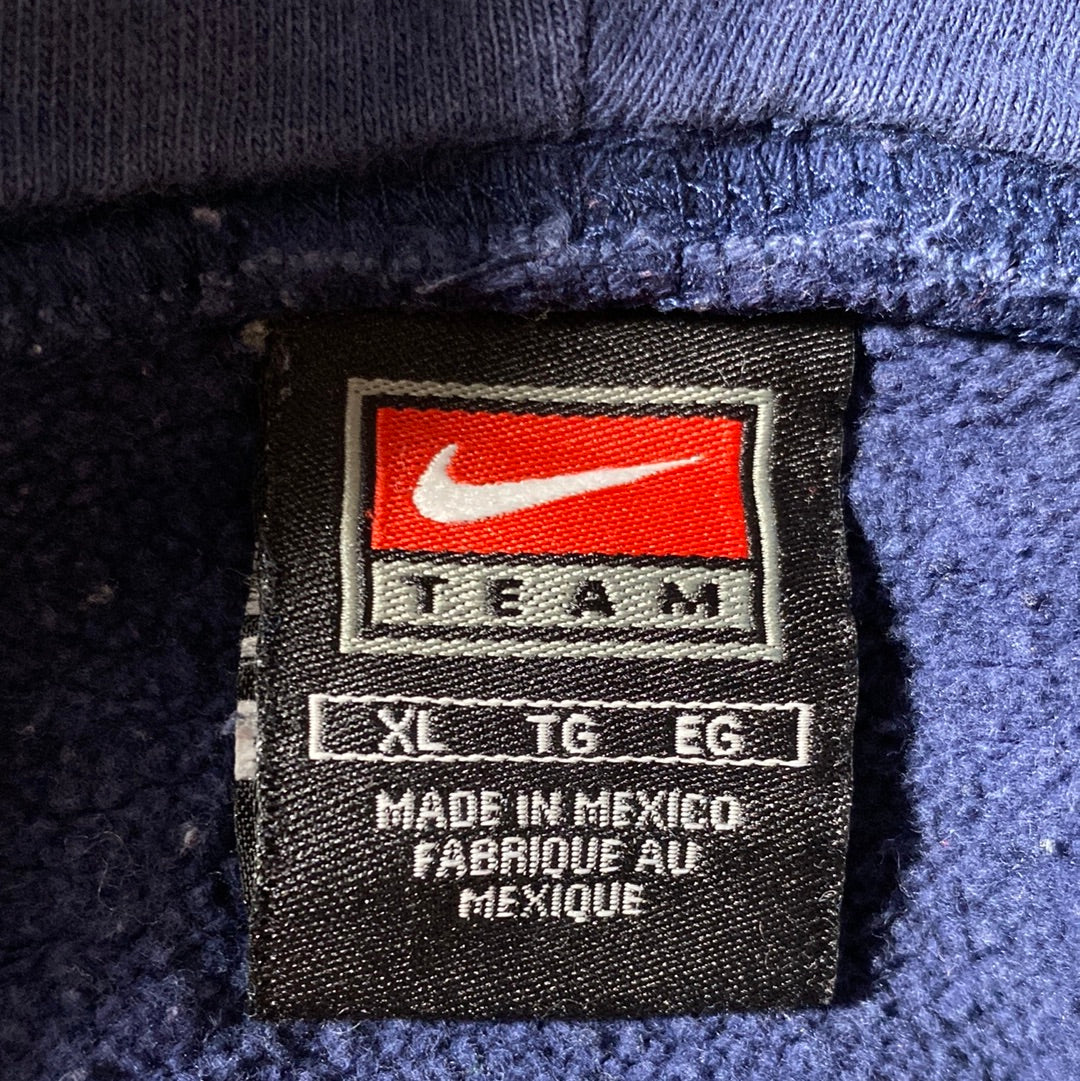 00' NIKE x UCONN Size XL Vintage College Hoodie Sweat-Shirt / E264
