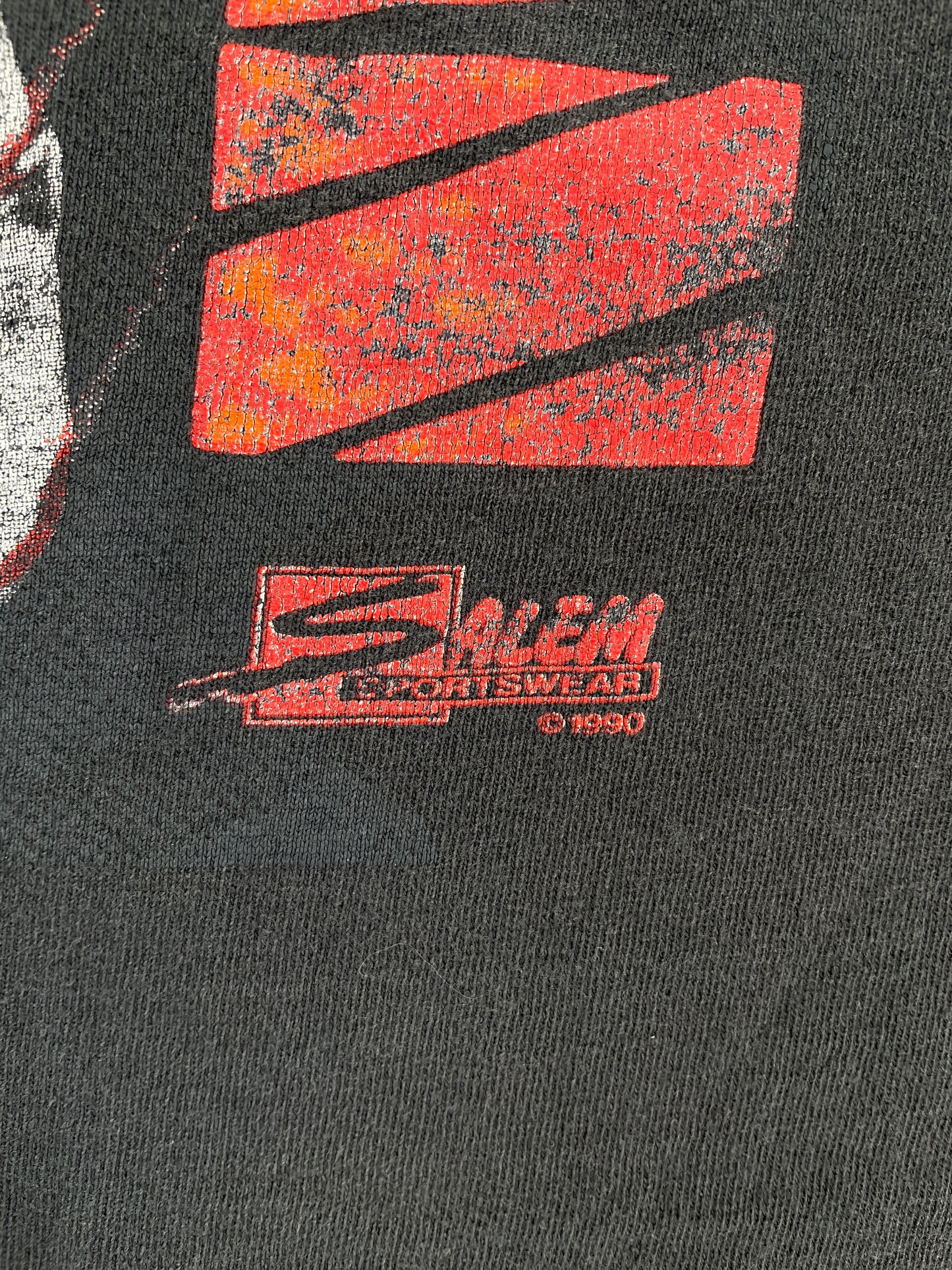 1990 SALEM x CHICAGO BULLS JORDAN Size L Vintage NFL T-Shirt / E2424T