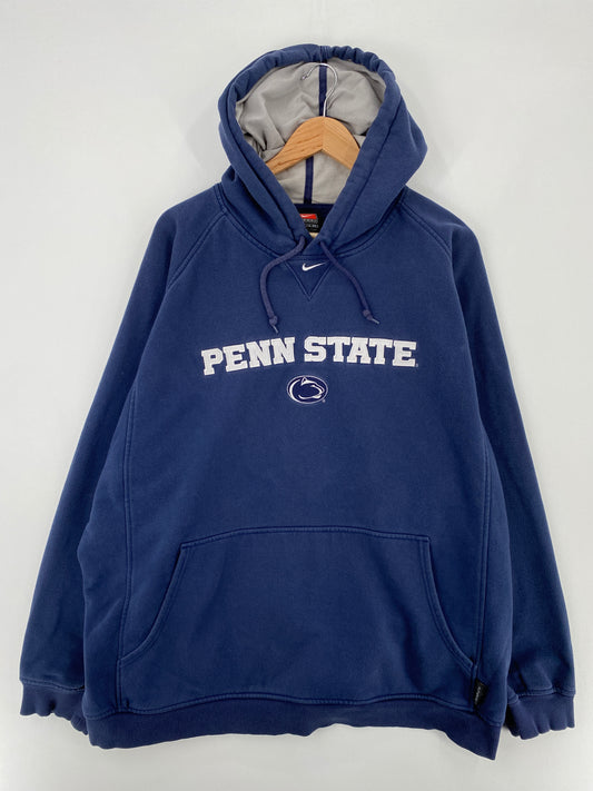 00' NIKE x PENN STATE Size XXL Vintage College Hoodie Sweat-Shirt / E270
