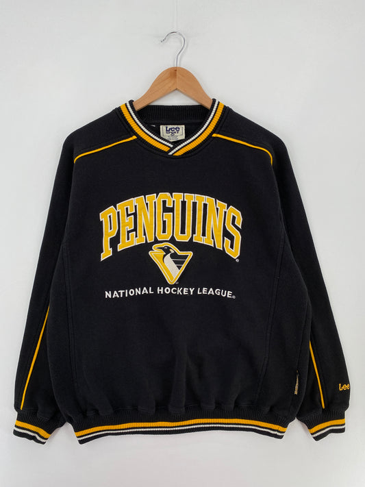 00' PITTSBURGH PENGUINS Size M Vintage NHL Sweat-Shirt / E3924S