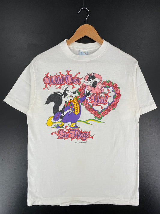 1994 LOONEY TUNES Pepé Le Pew Made in USA Size M Vintage T-shirt / E6237T