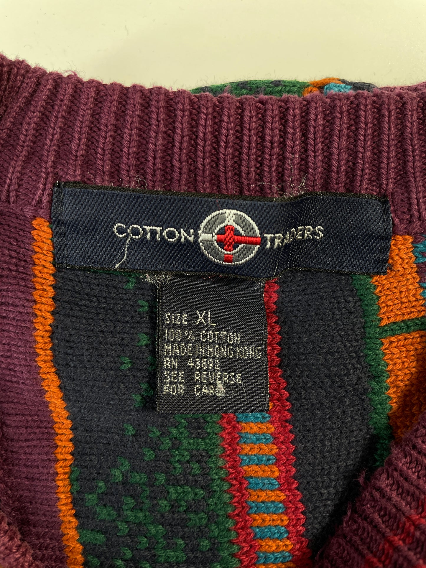 Vintage 3D COOGI- Style Size XL Knit Sweater / A8454