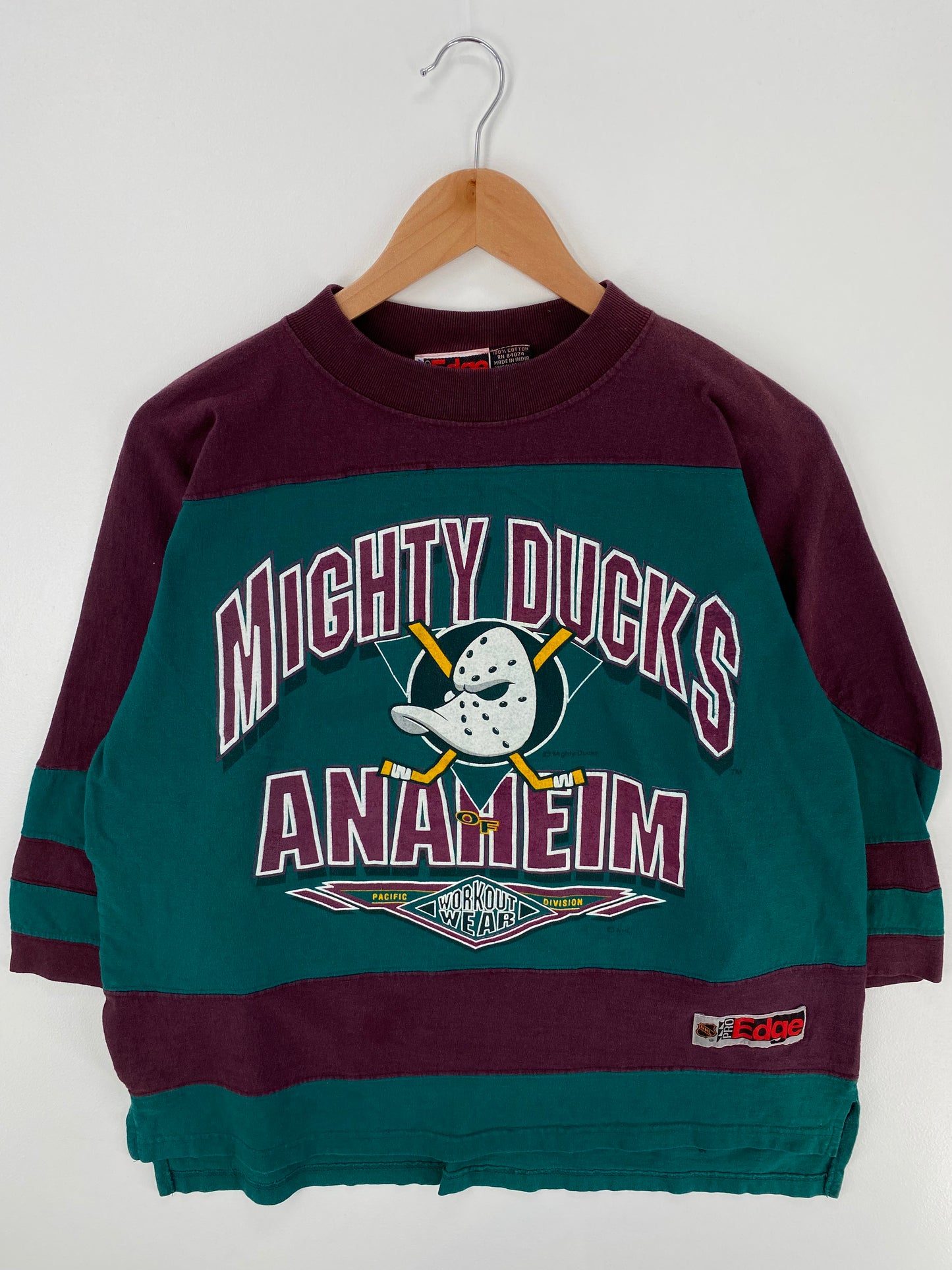 90’s ANAHEIM MICHTY DUCKS Size L Vintage NHL T-shirt / A658