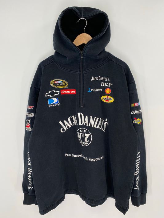 Vintage NASCAR JACK DANIEL'S x CLINT BOWYER Size XXXL Vintage Racing Sweat-shirt / K8721