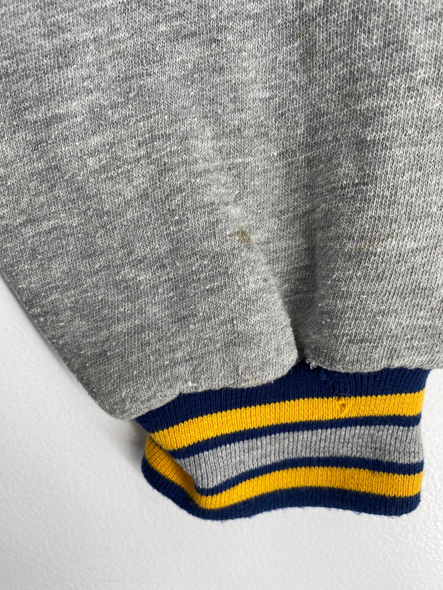 .90's STARTER x MICHIGAN Size L Vintage College Half Zip Nylon Hoodie Sweat-Shirt / A6283